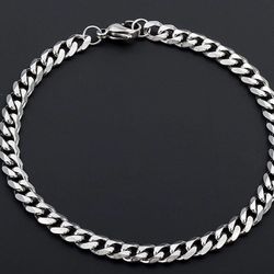 Stainless Steel Cuban Link Bracelet