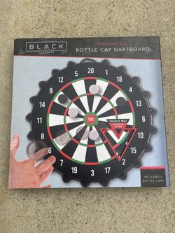 Black Magnetic Bottle cap Dartboard