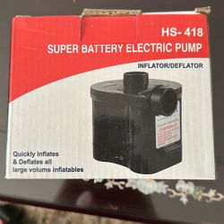 Electric Air Pump For Air Mattress, Air Raft Etc.