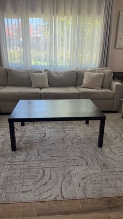 Black Rectangular Coffee Table