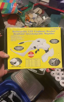 Rechargeable Lead Eyeglasses/ Interchangeable Magnifier