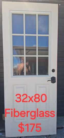32 x 80 Fiberglass door