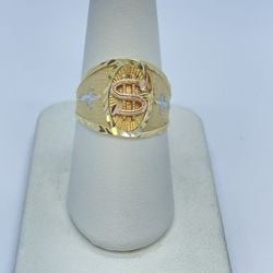 Gold Money Sign Ring