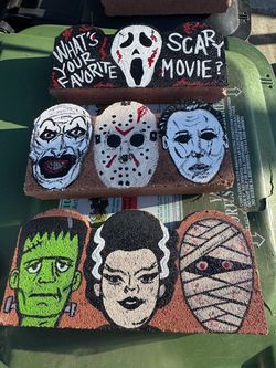 Halloween garden bricks