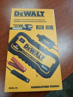 Dewalt new jump starter