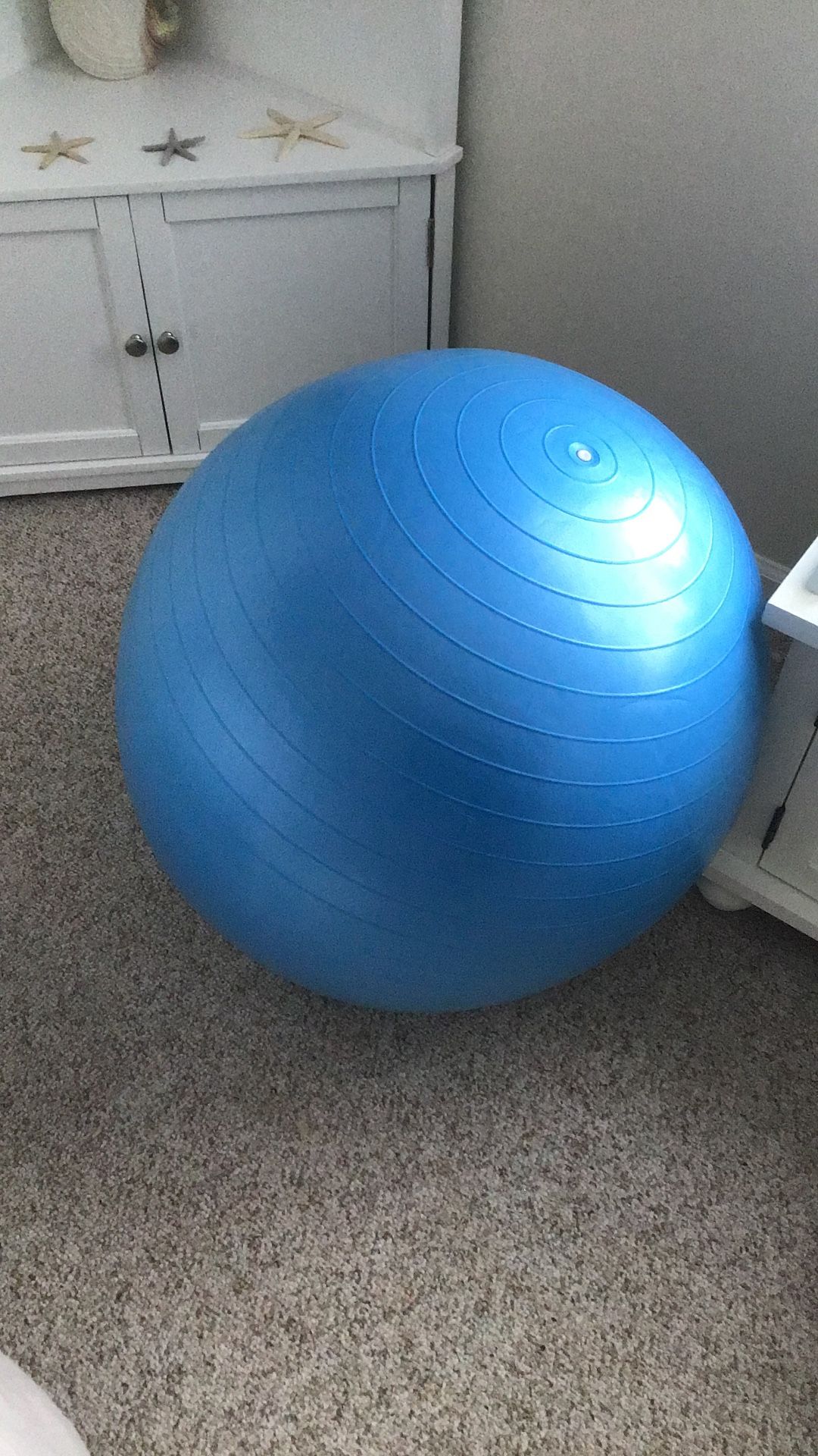 Apexup Exercise Ball Blue New Price $5 !! Make An Offer !!! Let’s deal