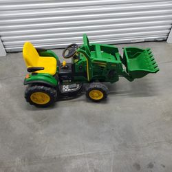  kids John Deere Ground Loader 12 Volt Ride On, Green