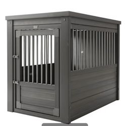 New Age Pet ECOFLEX InnPlace Dog Crate End Table, Grey, Large