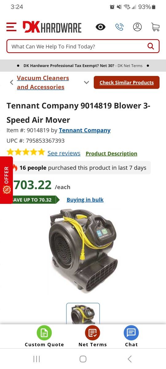 Floor Blower For Fast Drying
