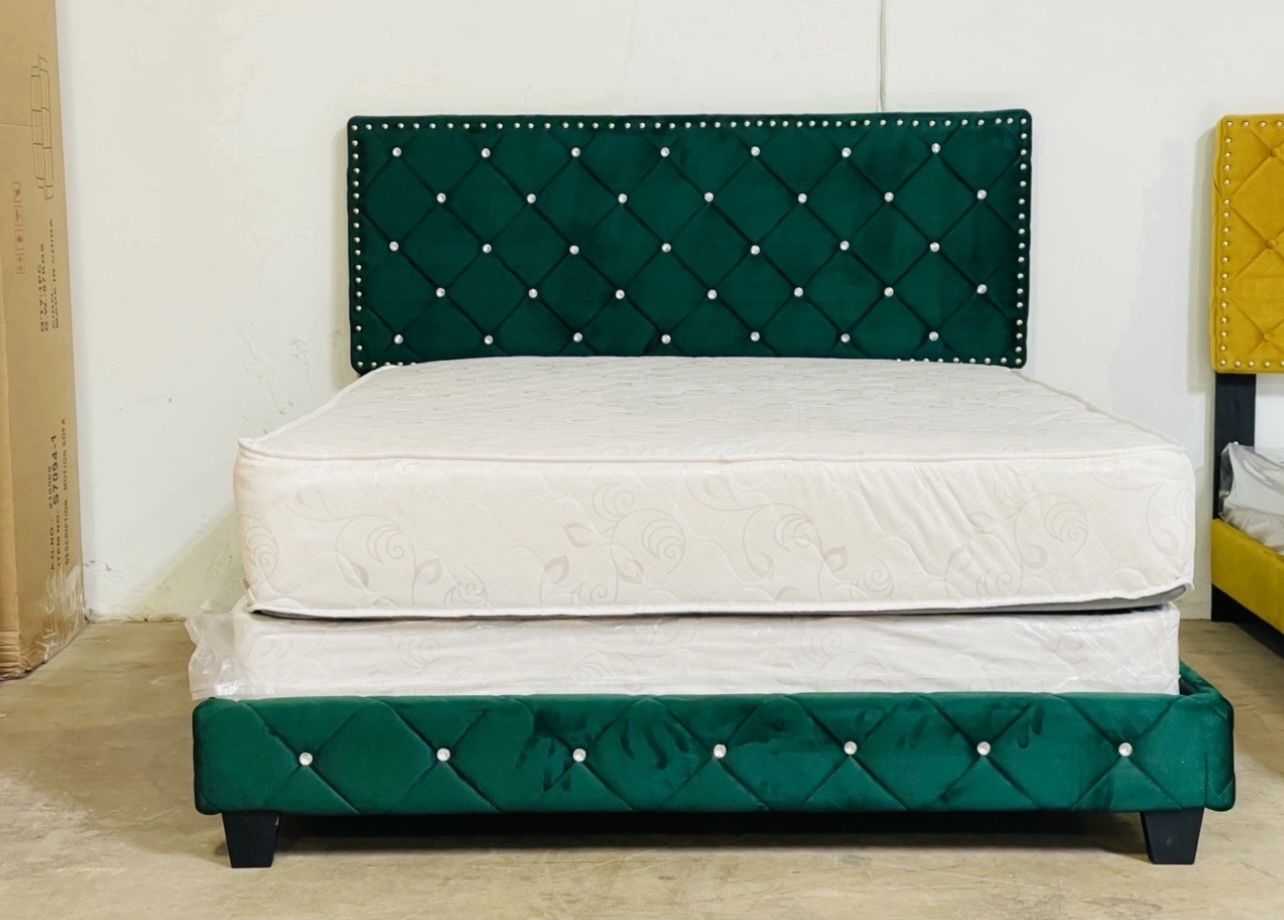 Queen Bed With Mattress Brand new  Free Delivery Same Day