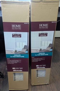 29" W x 64" H uncut blinds