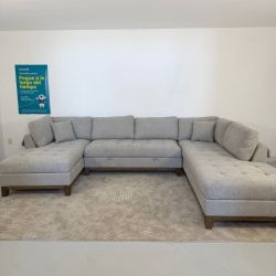 Costco Thomasville Tavish Double Chaise Sectional with Storage