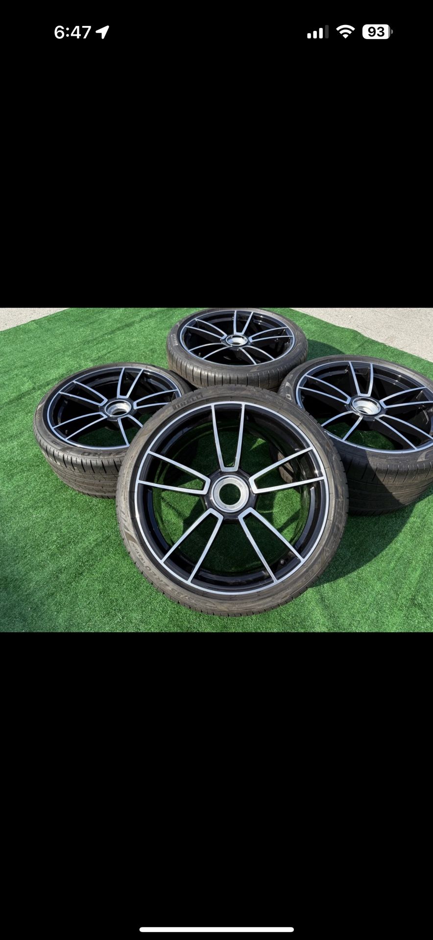 Porsche 2025 NEW Set OF 4 OEM Stock 992 Turbo S Wheels Tires TPMS Genuine 20 21