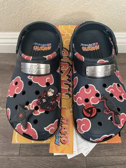 NEW Crocs x NARUTO ITACHI UCHIHA CLASSIC CLOG Nightfall - Mens Size 10