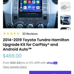 2014-2019 Toyota Tundra Carplay/android Auto