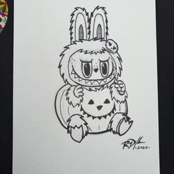 Spooky LaBooBoo - Original Drawing