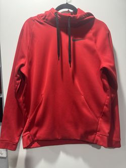 Red Nike Dress Fit Hoodie, Size Men Medium