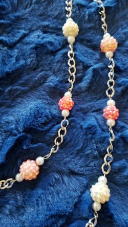 Ladies Glitter Beaded Necklace