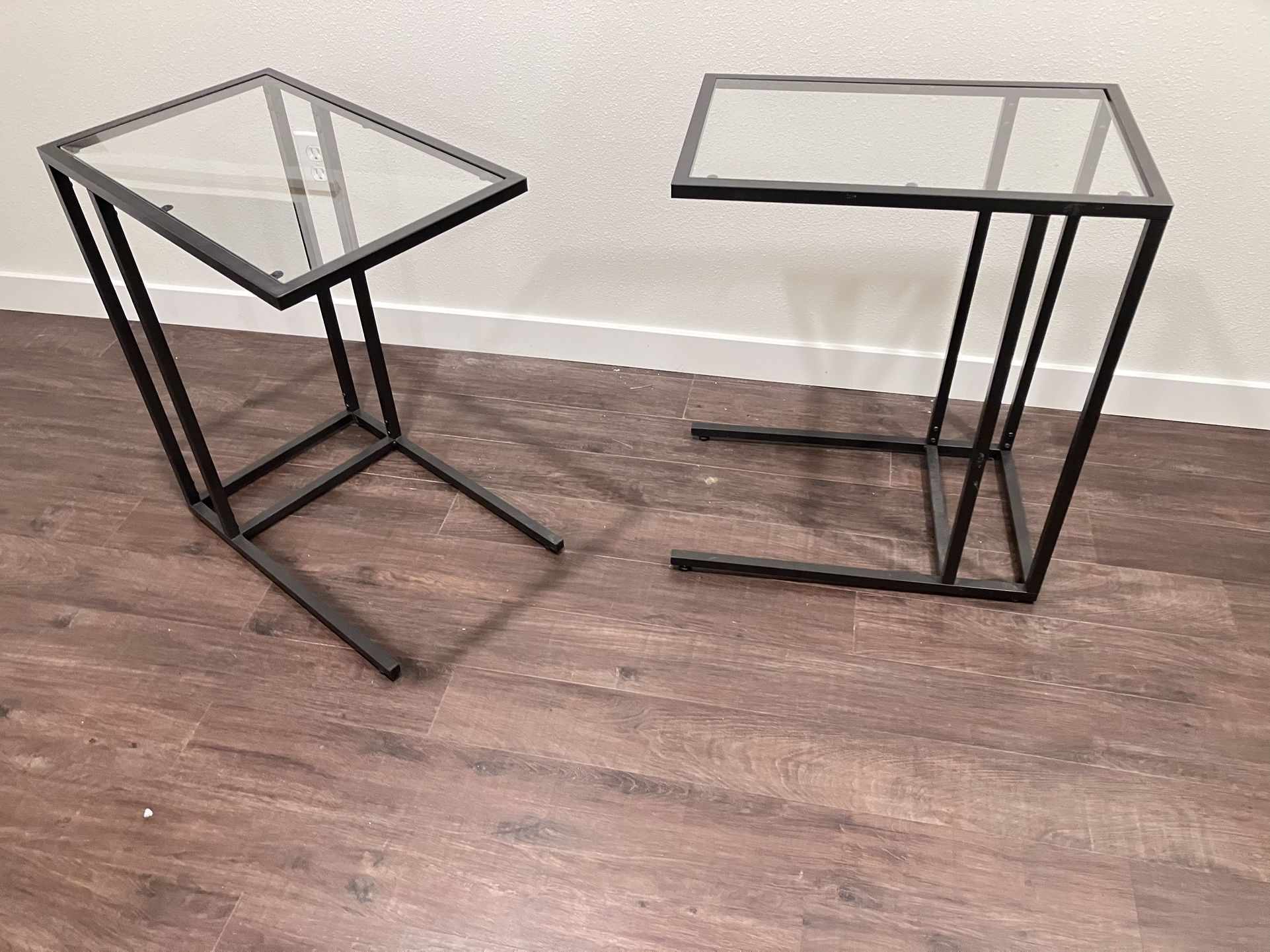 Pair Of “C” Shape Side Tables
