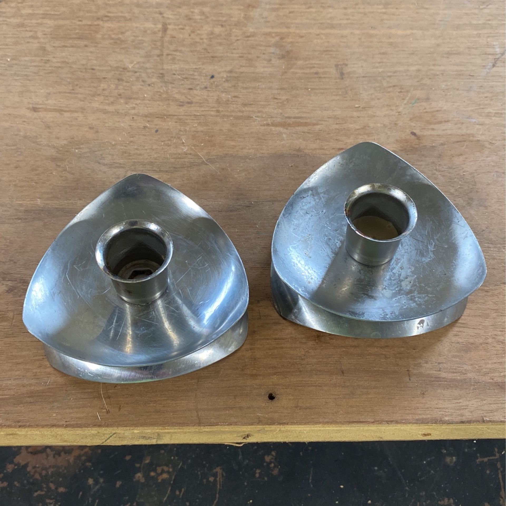 Stainless Steel 2avon Candle Holders