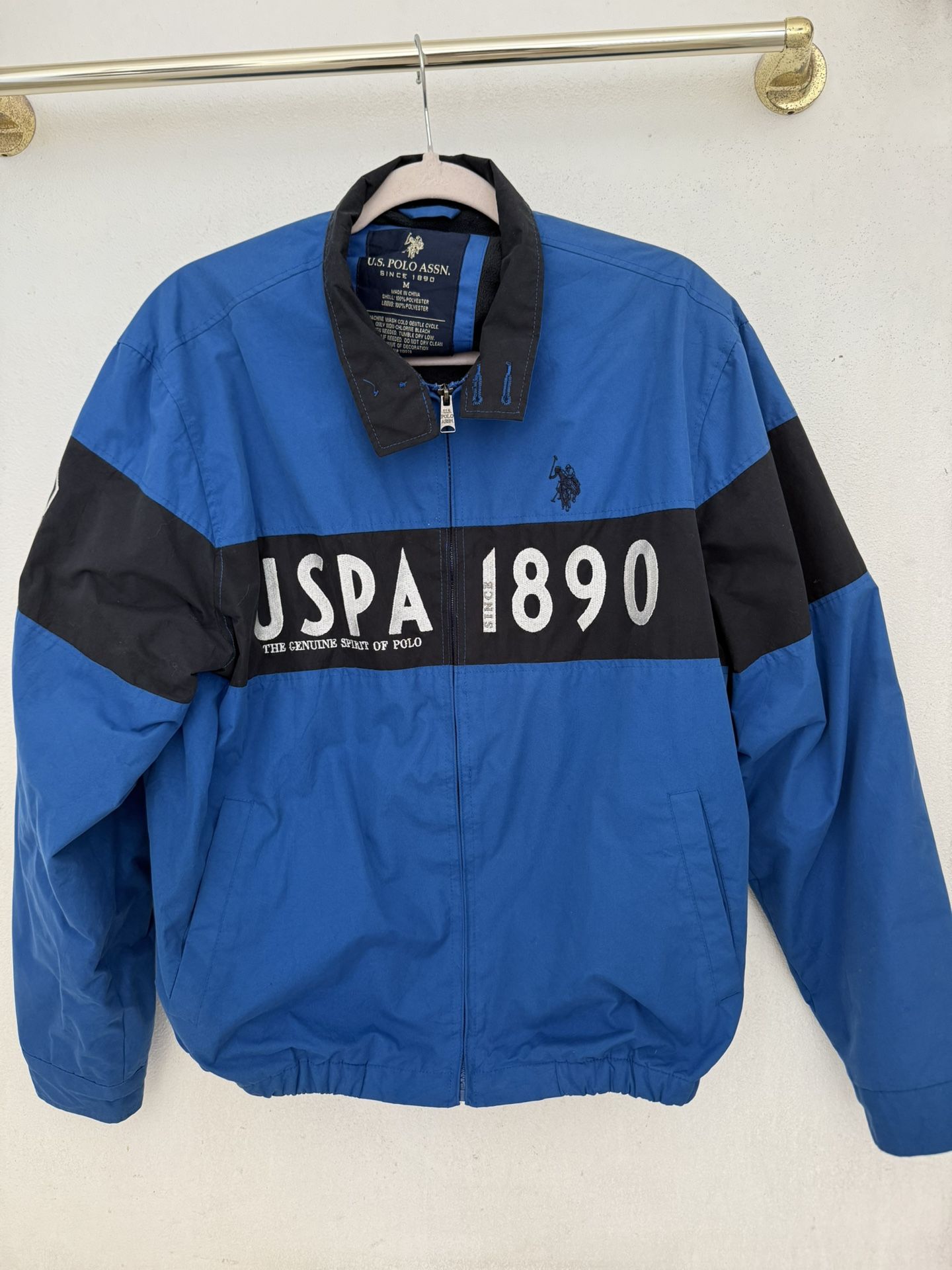 U.S. Polo Assn. Men's Blue and Black Jacket