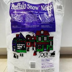 Buffalo Snow Village Snow Roll