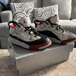 Nike Kids' Air Jordan Dub Zero White/Fire Kids Size 10C 