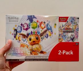 Pokemon Prismatic Evolutions Elite Trainer Box + Prismatic Evolutions Booster Bundle