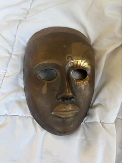 Vintage Brass Wall hanging mask