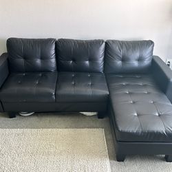 Black Leather Couch