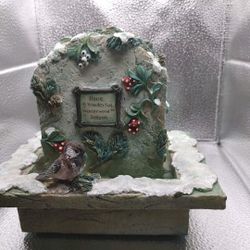 Pfaltzgraff Winterwood Bird Water Fountain Works Perfectly No chips No box