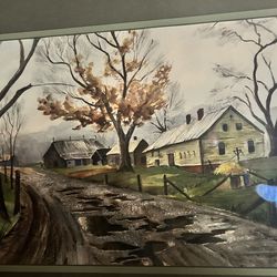 Large Print Water Color Painting.