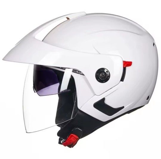 Motorcycle helmet,built in dark glasses and clear eye protection