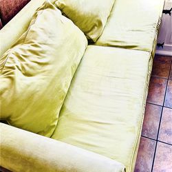 Suede Lime Green Couch - free!