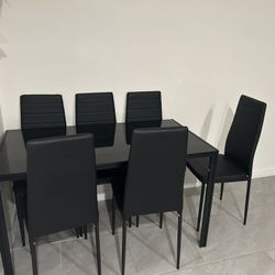 Brand New Six Chair Dining Table 