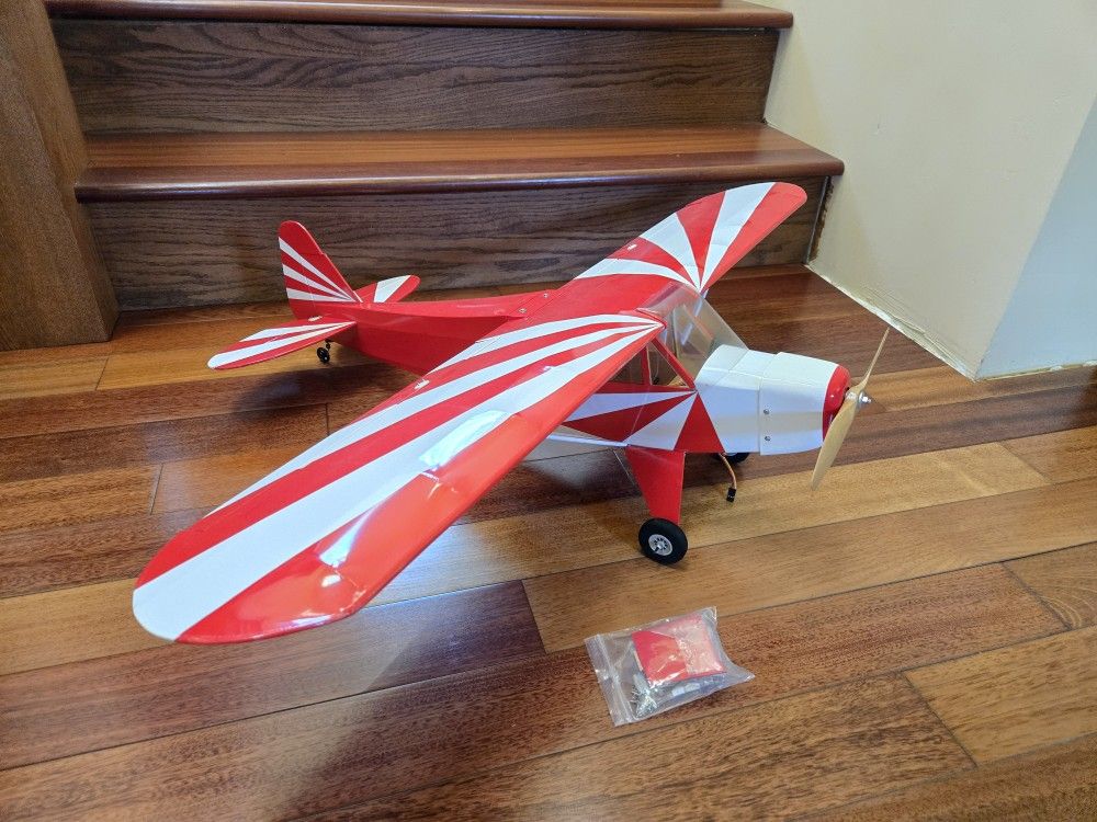 Rc Plane Clipped Wing Piper Cub Balsa ARF