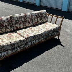 1970’s Vintage Rattan Sofa and Loveseat 