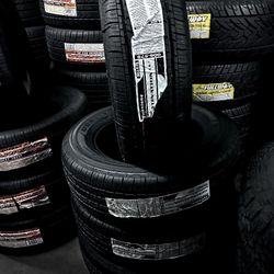 SET OF NEW TIRES 225/65/17 FIRESTONE DESTINATION INCLUIDING MOUNT AND BALANCE