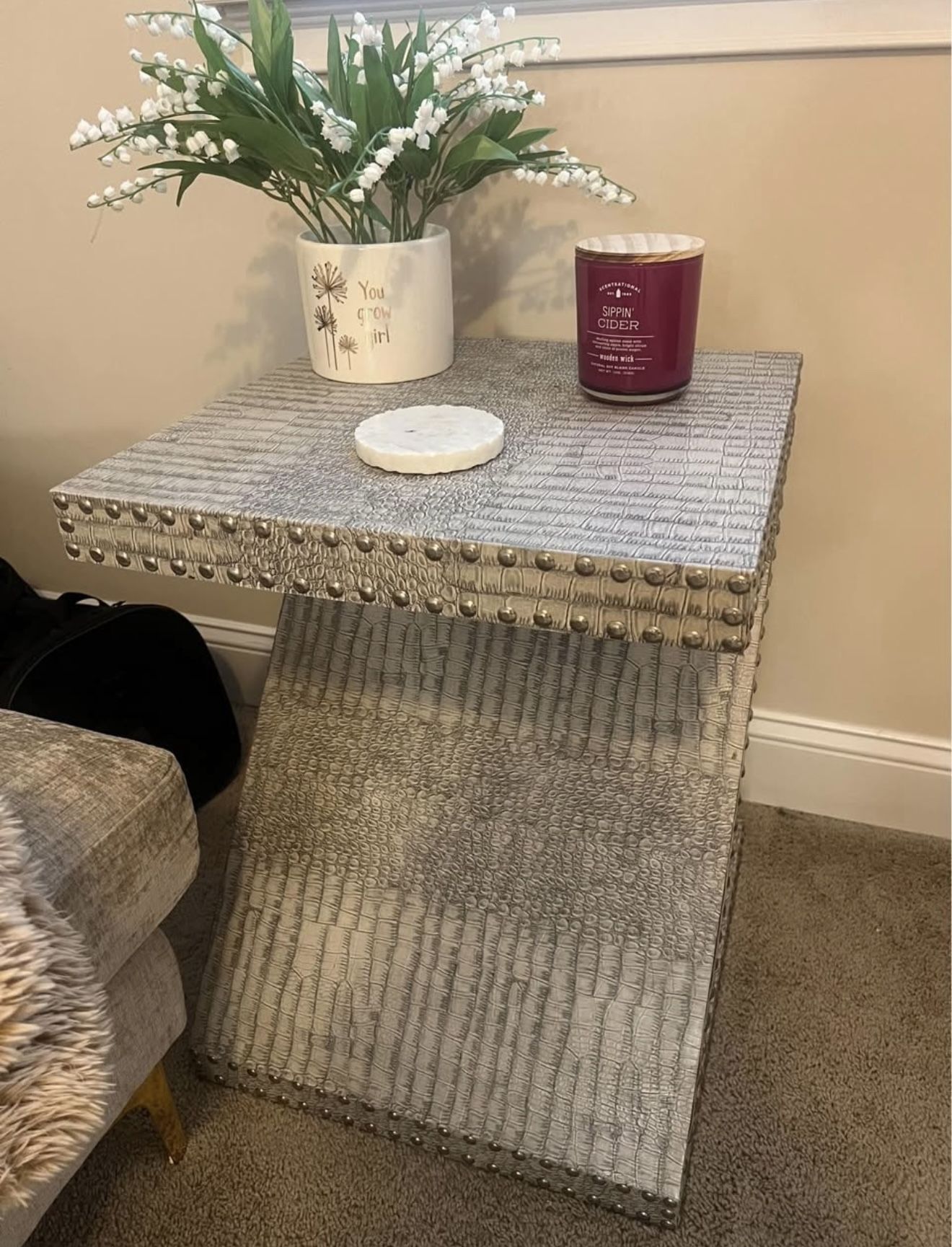 Z Shaped Side Table