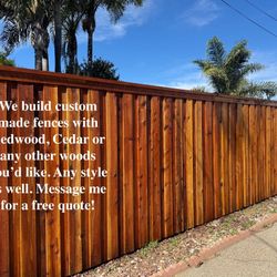 Redwood Cedar Fence