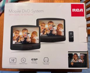 RCA 10” dual screen portable DVD player