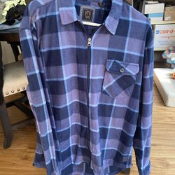 Men’s Vintage 1946 Full Zip Flannel  Sz - L