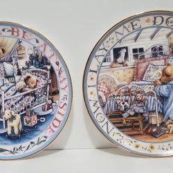 Set of 2 Royal Doulton Limited Edition Plates - "Teddy's Guardian Angel" & "Teddy Says His Prayers"