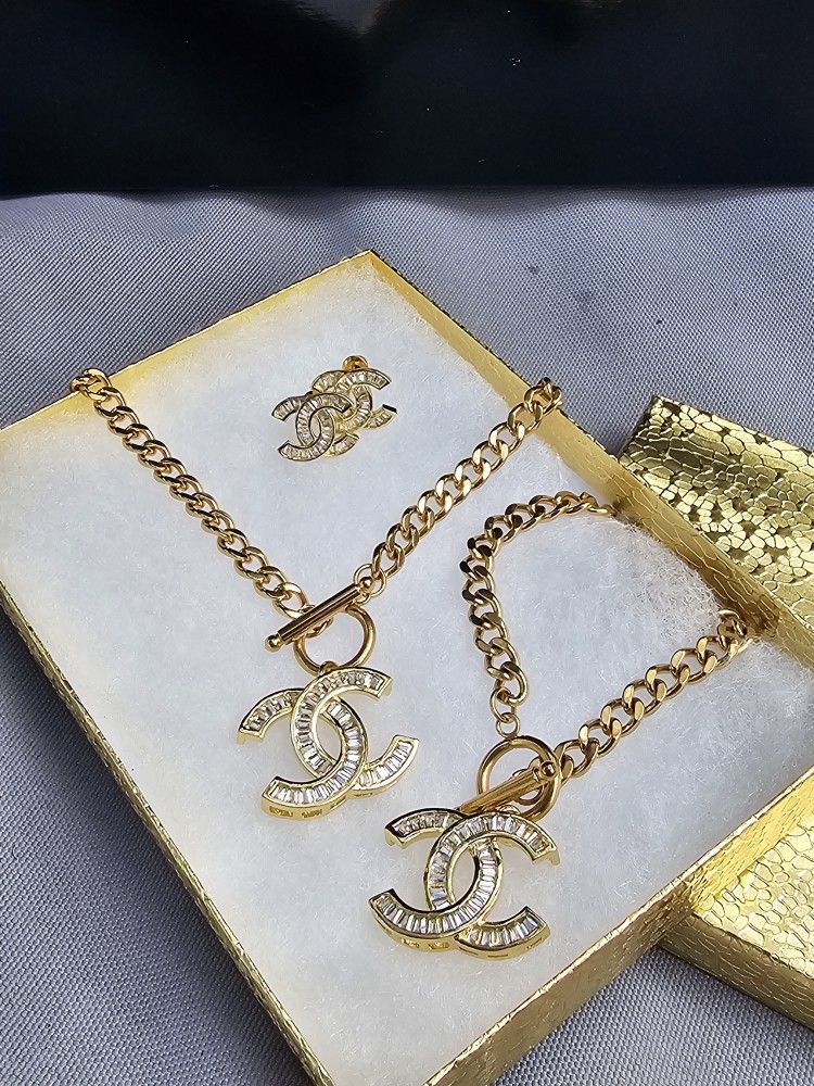 I Deliver I Ship 14k Gold Plated Chain Set
