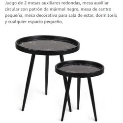 Set Of 2 Round Tables 