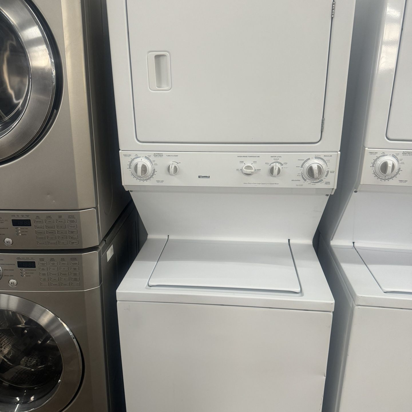 USED KENMORE STACK WASHER AND ELECTRIC DRYER 