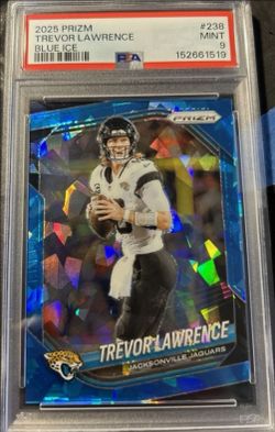 TREVOR LAWRENCE BLUE ICE PSA 9