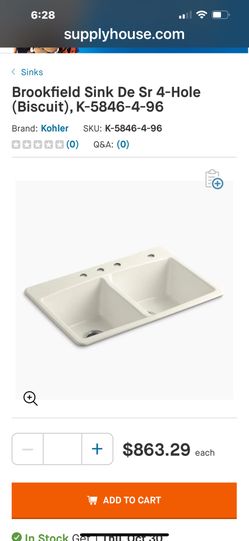Kholer Sink “Brookfield”