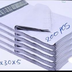 19 X 30 X 5 + 2.5 Expansion Poly Mailers Envelopes Shipping Bags 200/Case