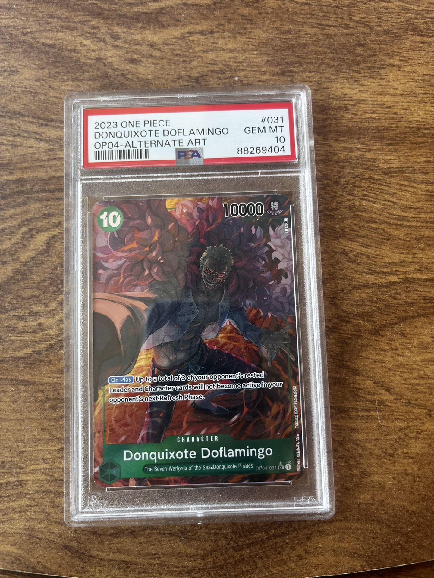 Psa 10 Donquixote Doflamingo Alt Art